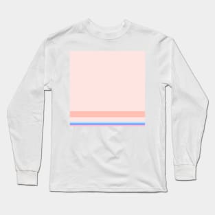 A superb amalgam of Fresh Air, Soft Blue, Baby Pink, Very Light Pink and Pale Rose stripes. Long Sleeve T-Shirt